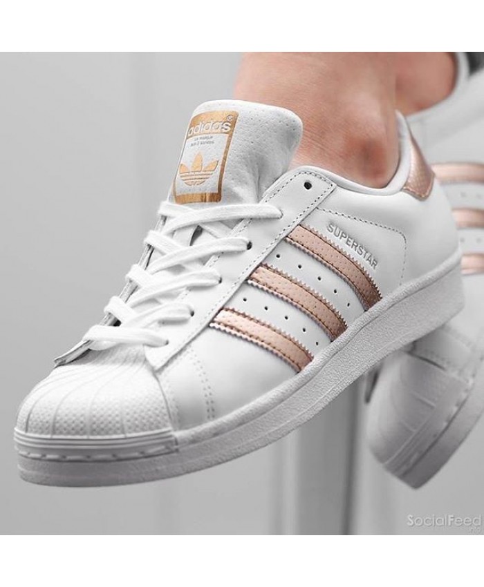 adidas superstar rose gold